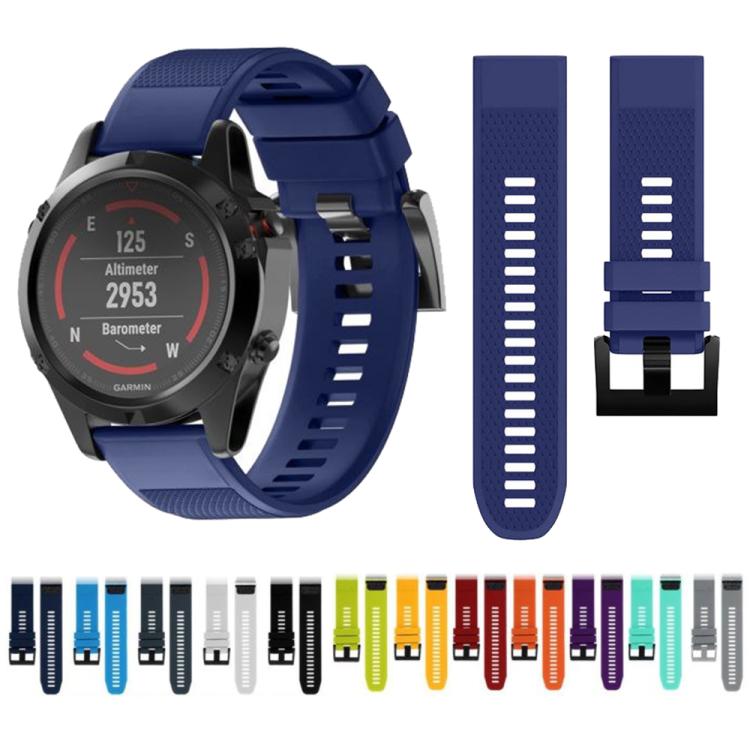 For Garmin QuickFit 22mm Kalebol Triangle Texture Silicone Watch Band(Black) - free shipping - PMc TechLife - Order now!
