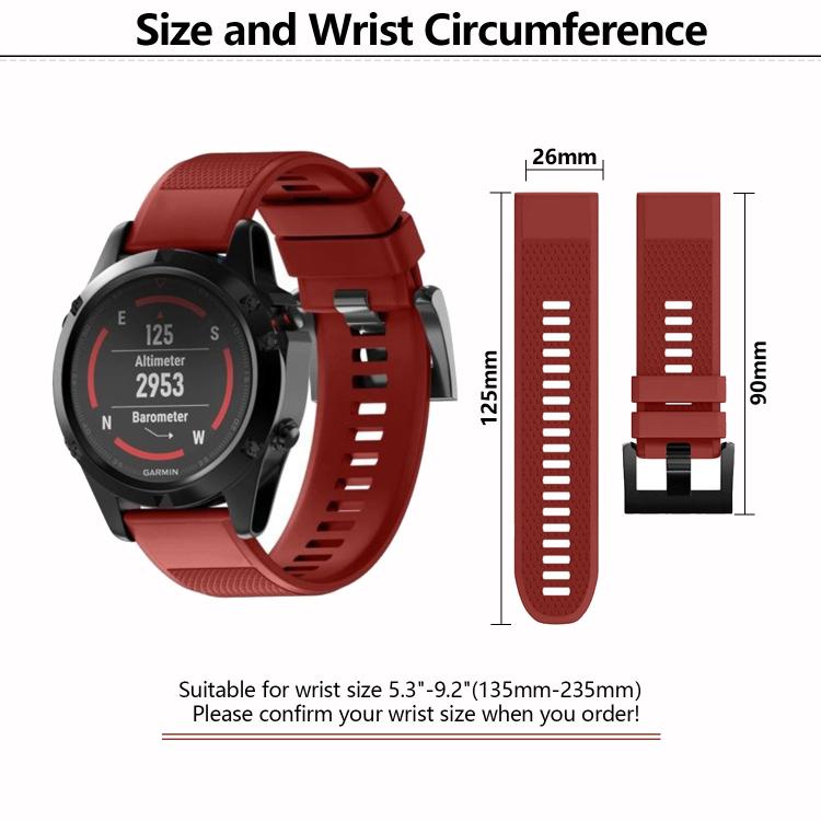 For Garmin QuickFit 26mm Kalebol Triangle Texture Silicone Watch Band(White) - free shipping - PMc TechLife - Order now!