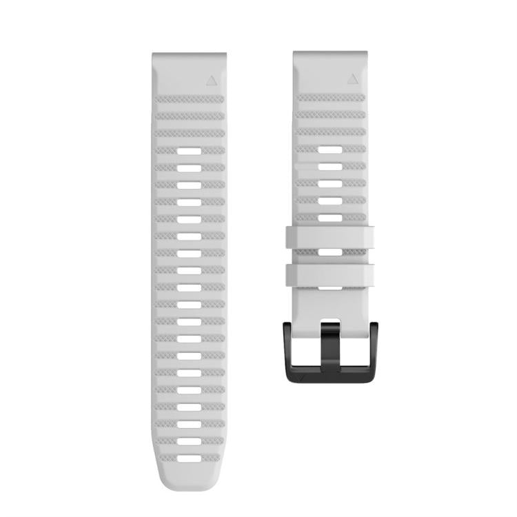 For Garmin QuickFit 22mm Kalebol Concave Texture Silicone Watch Band(White) - free shipping - PMc TechLife - Order now!