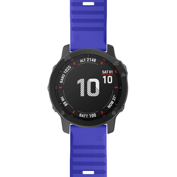 For Garmin QuickFit 22mm Kalebol Concave Texture Silicone Watch Band(Royal Blue) - free shipping - PMc TechLife - Order now!