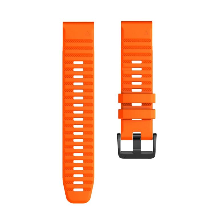 For Garmin QuickFit 22mm Kalebol Concave Texture Silicone Watch Band(Orange) - free shipping - PMc TechLife - Order now!