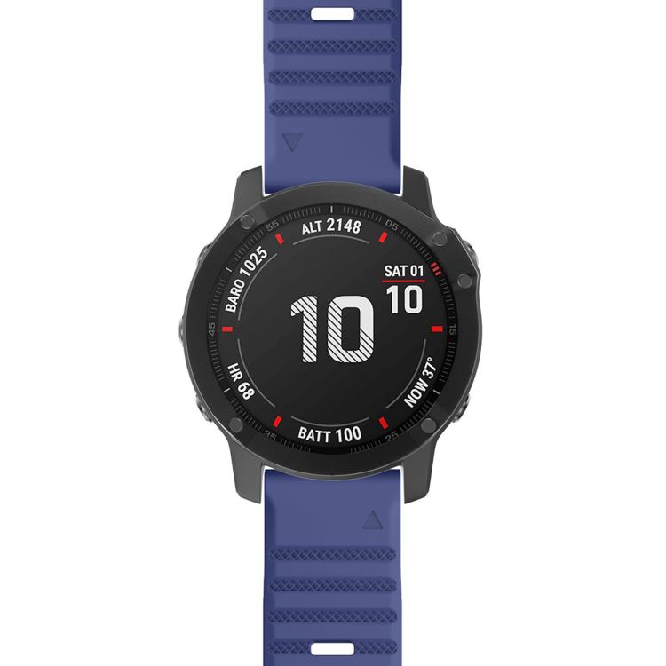 For Garmin QuickFit 22mm Kalebol Concave Texture Silicone Watch Band(Dark Blue) - free shipping - PMc TechLife - Order now!