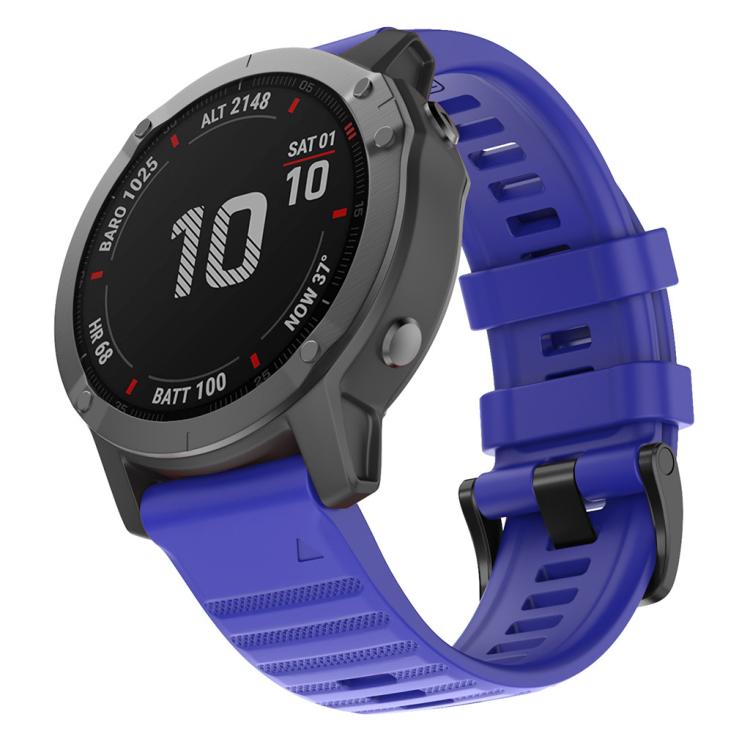 For Garmin QuickFit 26mm Kalebol Concave Texture Silicone Watch Band(Royal Blue) - free shipping - PMc TechLife - Order now!