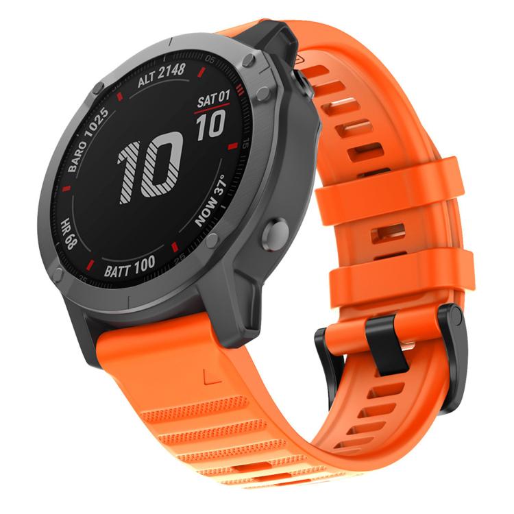 For Garmin QuickFit 26mm Kalebol Concave Texture Silicone Watch Band(Orange) - free shipping - PMc TechLife - Order now!