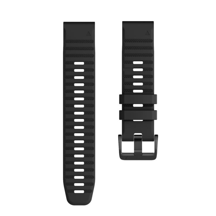 For Garmin QuickFit 26mm Kalebol Concave Texture Silicone Watch Band(Black) - free shipping - PMc TechLife - Order now!
