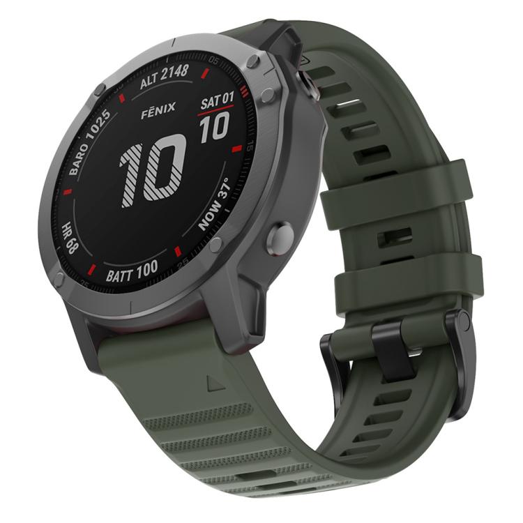 For Garmin QuickFit 26mm Kalebol Concave Texture Silicone Watch Band(Army Green) - free shipping - PMc TechLife - Order now!