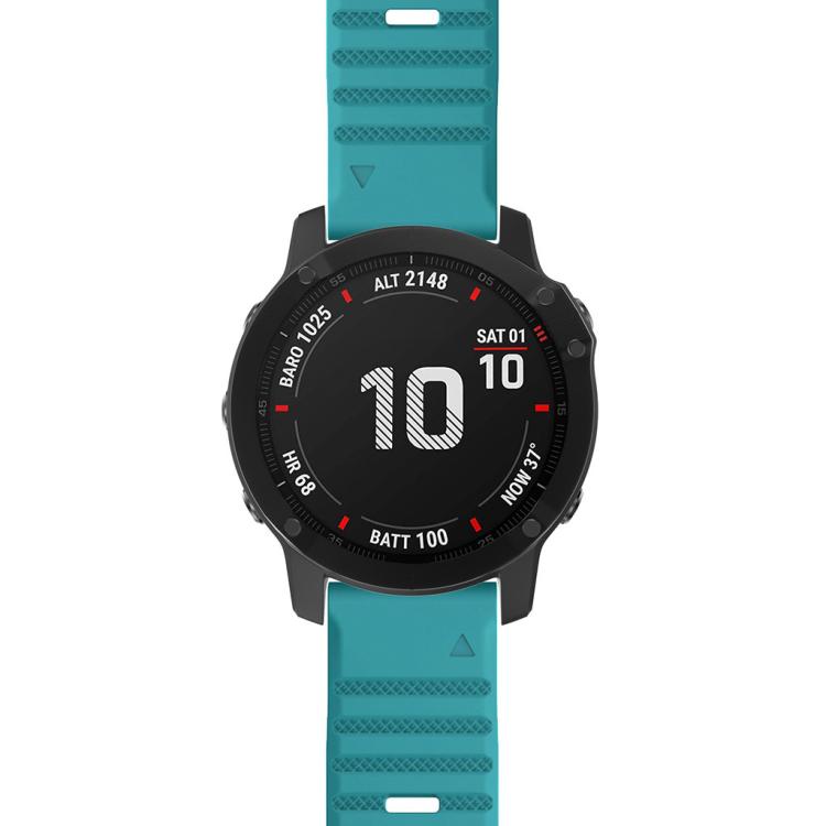 For Garmin QuickFit 26mm Kalebol Concave Texture Silicone Watch Band(Blue Green) - free shipping - PMc TechLife - Order now!