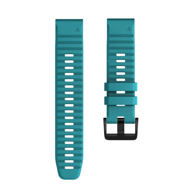 For Garmin QuickFit 26mm Kalebol Concave Texture Silicone Watch Band(Blue Green) - free shipping - PMc TechLife - Order now!