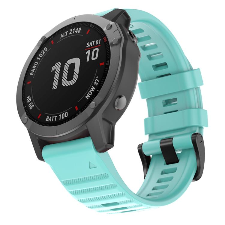 For Garmin QuickFit 26mm Kalebol Concave Texture Silicone Watch Band(Teal) - free shipping - PMc TechLife - Order now!