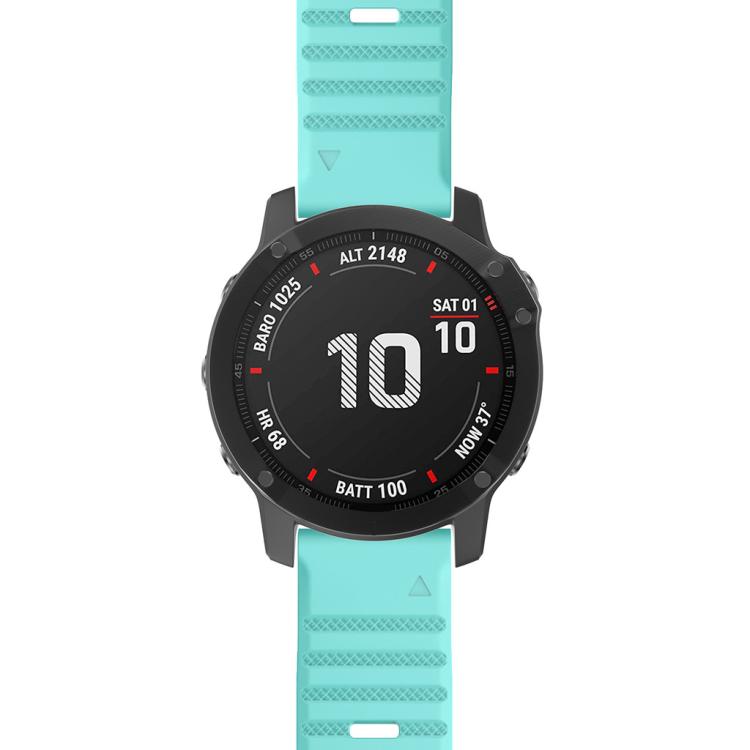For Garmin QuickFit 26mm Kalebol Concave Texture Silicone Watch Band(Teal) - free shipping - PMc TechLife - Order now!