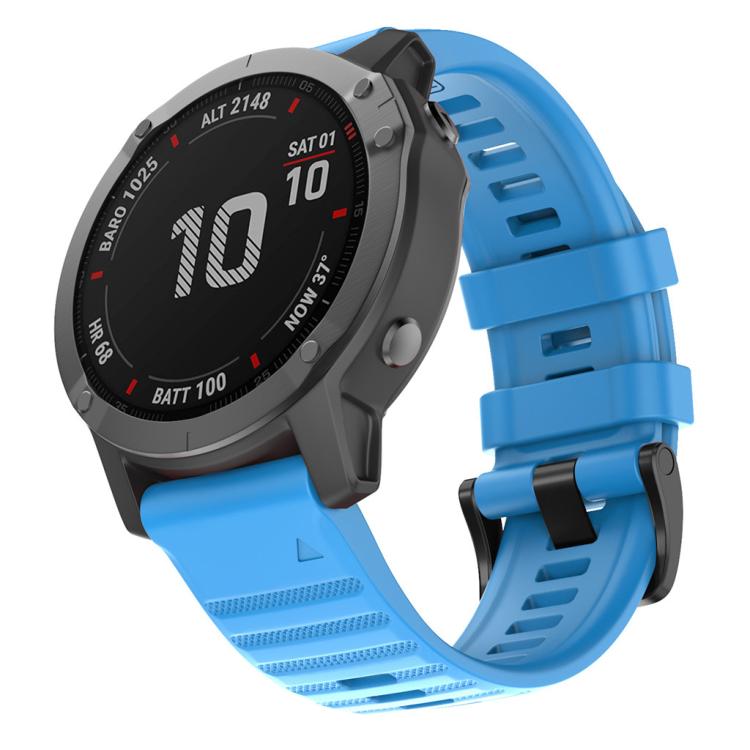 For Garmin QuickFit 26mm Kalebol Concave Texture Silicone Watch Band(Sky Blue) - free shipping - PMc TechLife - Order now!