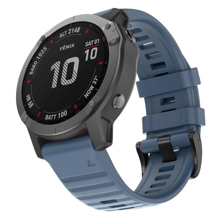 For Garmin QuickFit 26mm Kalebol Concave Texture Silicone Watch Band(Rock Blue) - free shipping - PMc TechLife - Order now!