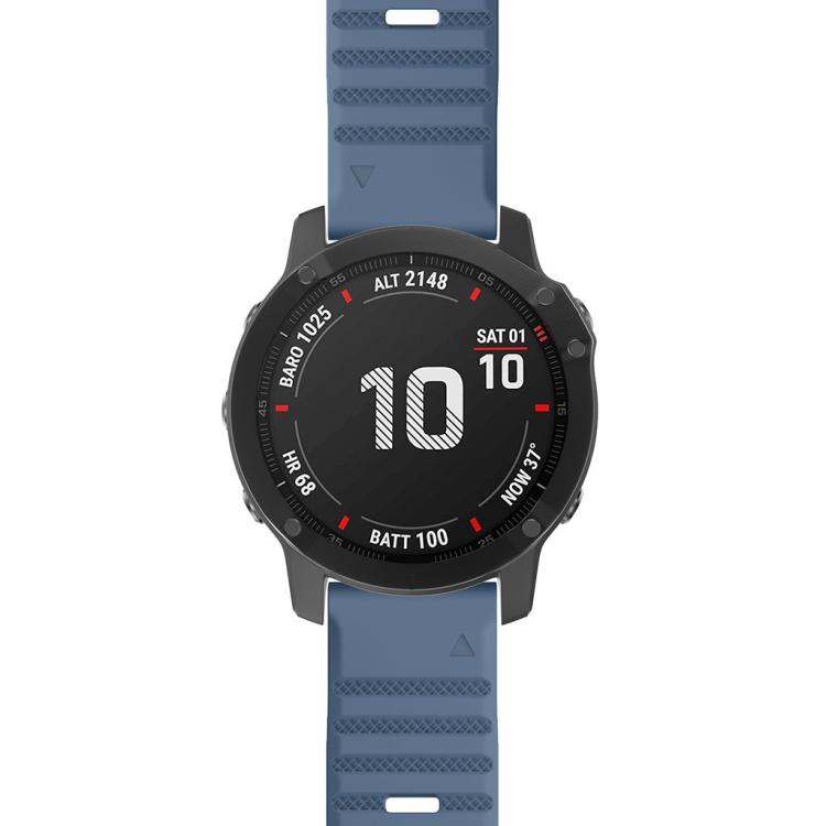 For Garmin QuickFit 26mm Kalebol Concave Texture Silicone Watch Band(Rock Blue) - free shipping - PMc TechLife - Order now!