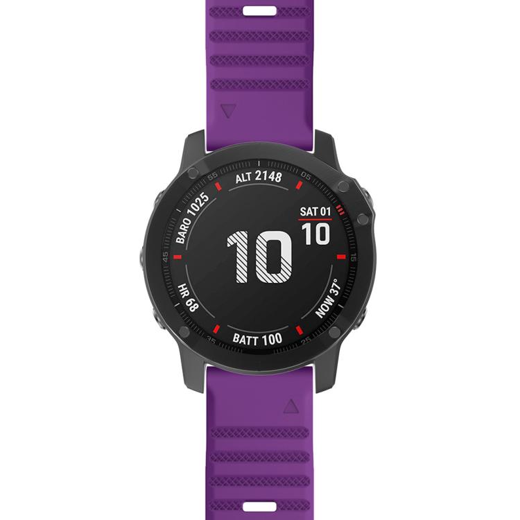For Garmin QuickFit 26mm Kalebol Concave Texture Silicone Watch Band(Purple) - free shipping - PMc TechLife - Order now!
