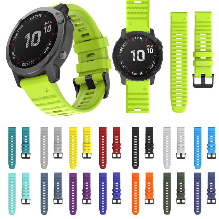 For Garmin QuickFit 22mm Kalebol Concave Texture Silicone Watch Band(Army Green) - free shipping - PMc TechLife - Order now!