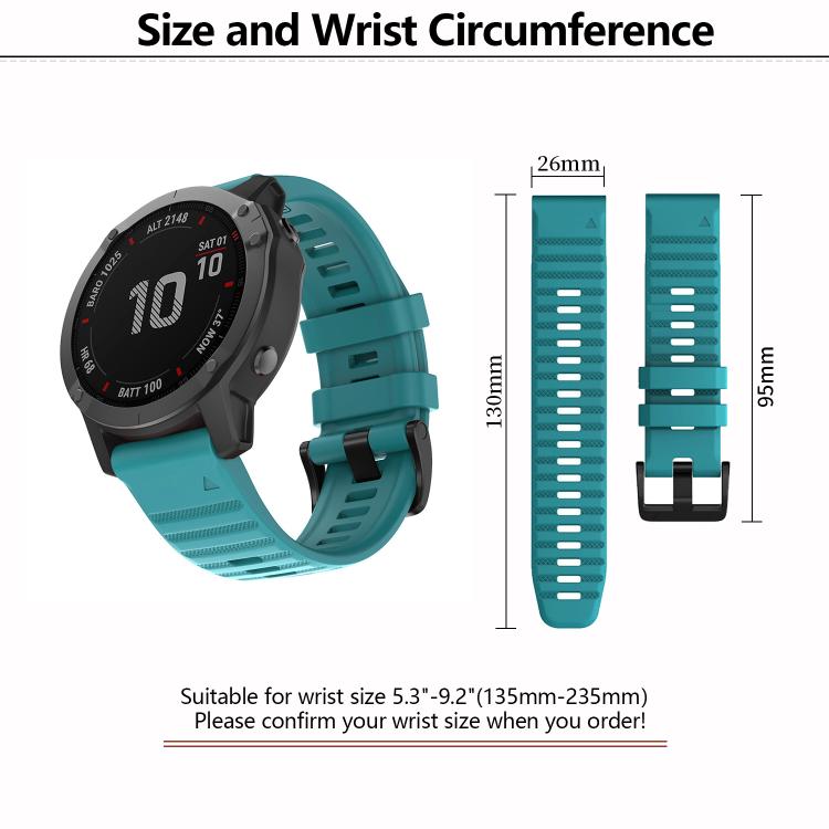 For Garmin QuickFit 22mm Kalebol Concave Texture Silicone Watch Band(Army Green) - free shipping - PMc TechLife - Order now!