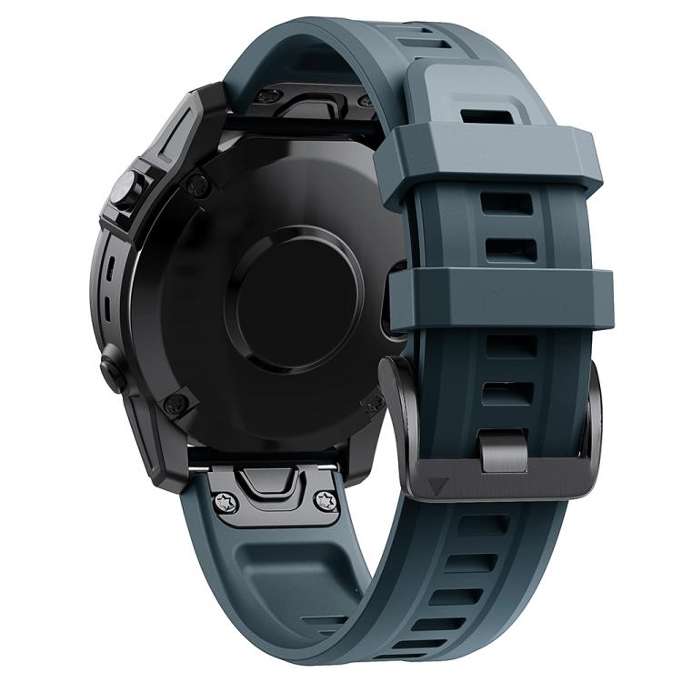 For Garmin QuickFit 20mm Kalebol Ladder Silicone Watch Band(Navy Blue) - free shipping - PMc TechLife - Order now!