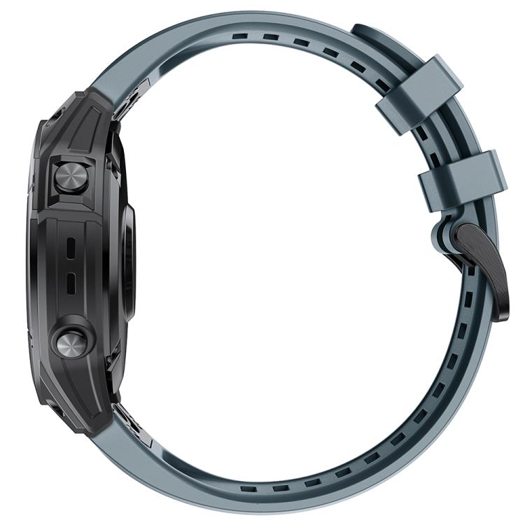 For Garmin QuickFit 20mm Kalebol Ladder Silicone Watch Band(Navy Blue) - free shipping - PMc TechLife - Order now!