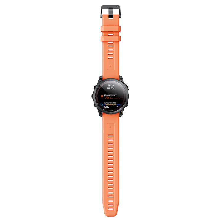 For Garmin QuickFit 20mm Kalebol Ladder Silicone Watch Band(Orange) - free shipping - PMc TechLife - Order now!