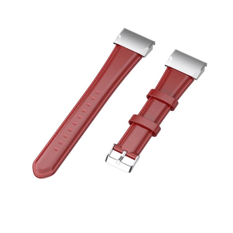 For Garmin QuickFit 26mm Kalebol Waxed Calfskin Leather Watch Band(Red) - free shipping - PMc TechLife - Order now!