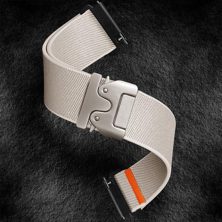 22mm Parachute Buckle Elastic Nylon Watch Band(Orange) - 22mm Bands by PMc TechLife | Online Shopping South Africa | PMc TechLife | Buy Now Pay Later Mobicred