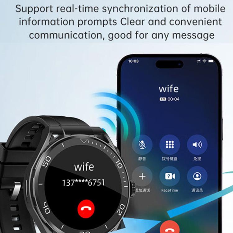 Q11 Dual-mode Bluetooth Headphones Smart Watch,1.58 inch, Support Bluetooth Call / Heart Rate(Black) - free shipping - PMC TechLife - Order now!
