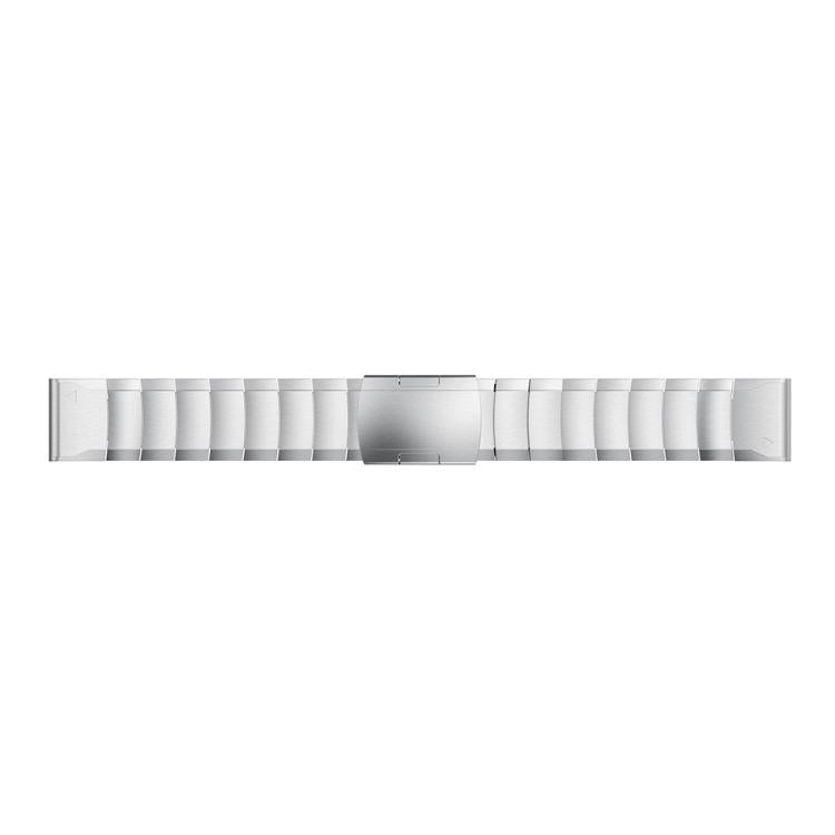 For Garmin QuickFit 20mm Kalebol Turtle Back Buckle Stainless Steel Watch Band(Silver) - free shipping - PMc TechLife - Order now!