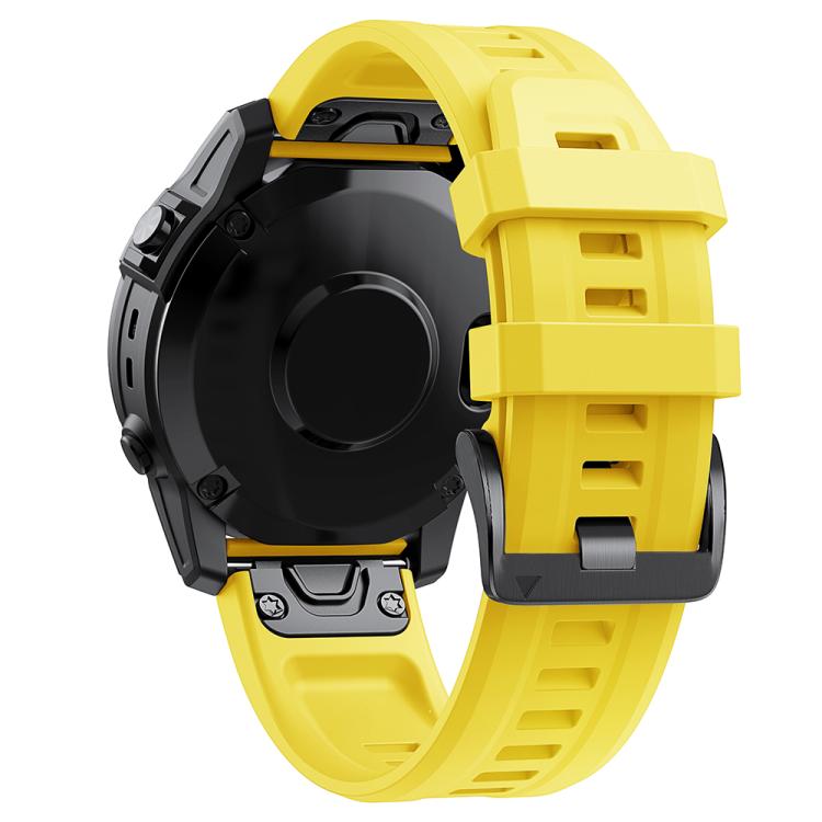 For Garmin QuickFit 22mm Kalebol Ladder Silicone Watch Band(Yellow) - free shipping - PMc TechLife - Order now!