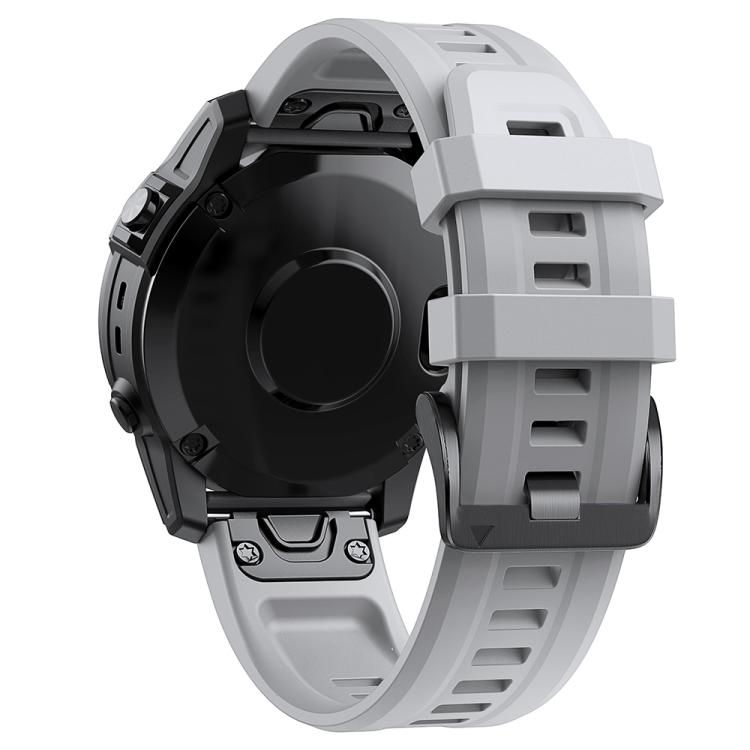 For Garmin QuickFit 22mm Kalebol Ladder Silicone Watch Band(Grey) - free shipping - PMc TechLife - Order now!