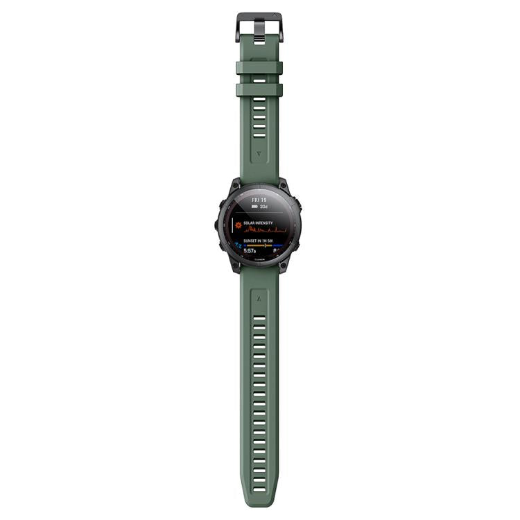 For Garmin QuickFit 22mm Kalebol Ladder Silicone Watch Band(Army Green) - free shipping - PMc TechLife - Order now!
