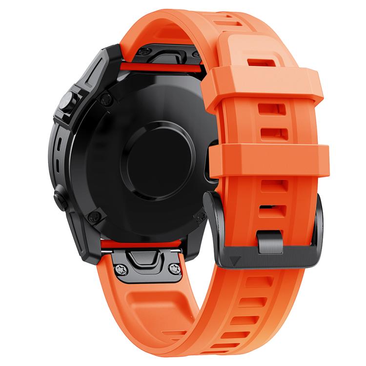 For Garmin QuickFit 26mm Kalebol Ladder Silicone Watch Band(Orange) - free shipping - PMc TechLife - Order now!