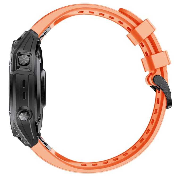 For Garmin QuickFit 26mm Kalebol Ladder Silicone Watch Band(Orange) - free shipping - PMc TechLife - Order now!