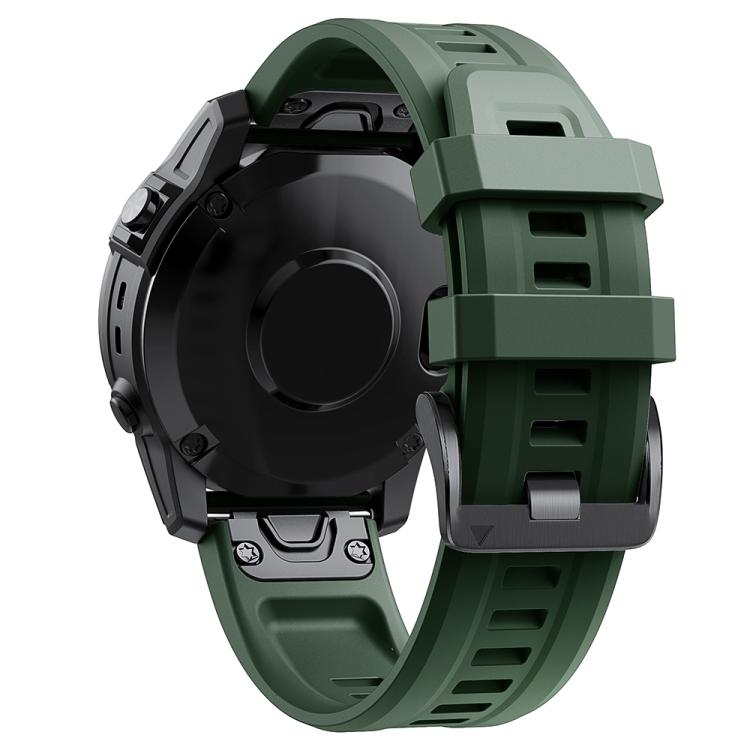 For Garmin QuickFit 26mm Kalebol Ladder Silicone Watch Band(Army Green) - free shipping - PMc TechLife - Order now!