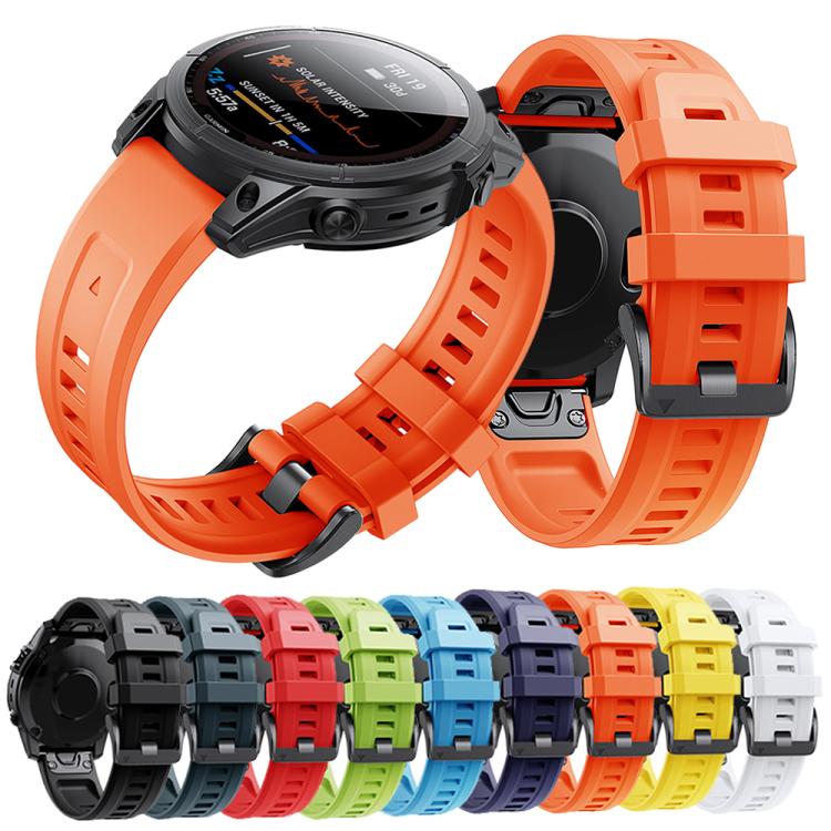 For Garmin QuickFit 22mm Kalebol Ladder Silicone Watch Band(Orange) - free shipping - PMc TechLife - Order now!