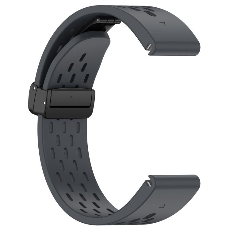 For Garmin QuickFit 20mm Kalebol Magnetic Buckle Silicone Watch Band(Grey) - free shipping - PMc TechLife - Order now!