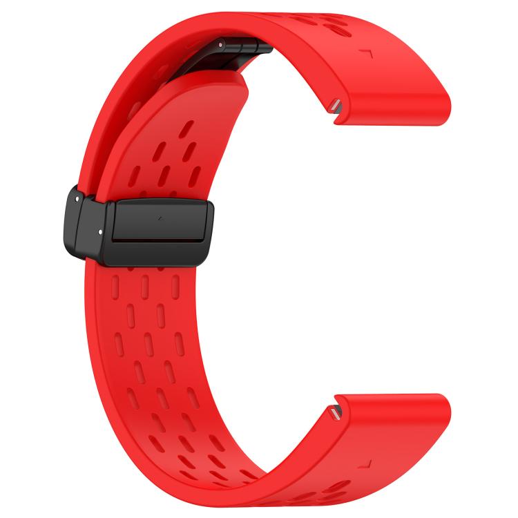 For Garmin QuickFit 26mm Kalebol Magnetic Buckle Silicone Watch Band(Red) - free shipping - PMc TechLife - Order now!