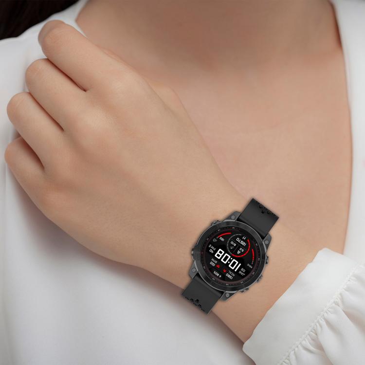 For Garmin QuickFit 20mm Kalebol Magnetic Buckle Silicone Watch Band(White) - Watch Bands by Kalebol | Online Shopping South Africa | PMc TechLife | Buy Now Pay Later Mobicred