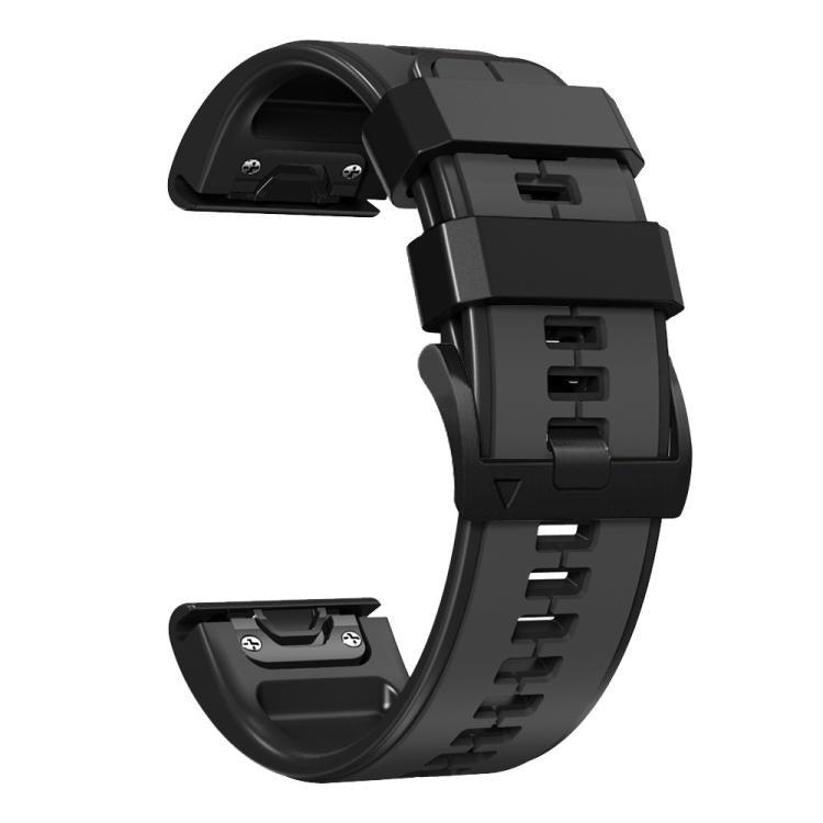 For Garmin QuickFit 22mm Kalebol Two-color Pin Silicone Watch Band(Grey Black) - free shipping - PMc TechLife - Order now!
