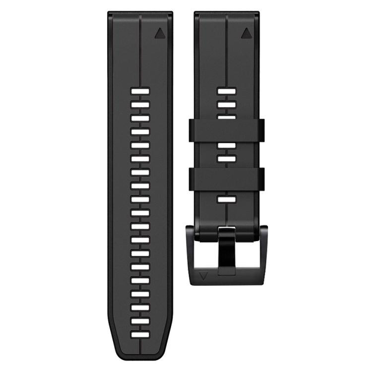 For Garmin QuickFit 22mm Kalebol Two-color Pin Silicone Watch Band(Grey Black) - free shipping - PMc TechLife - Order now!