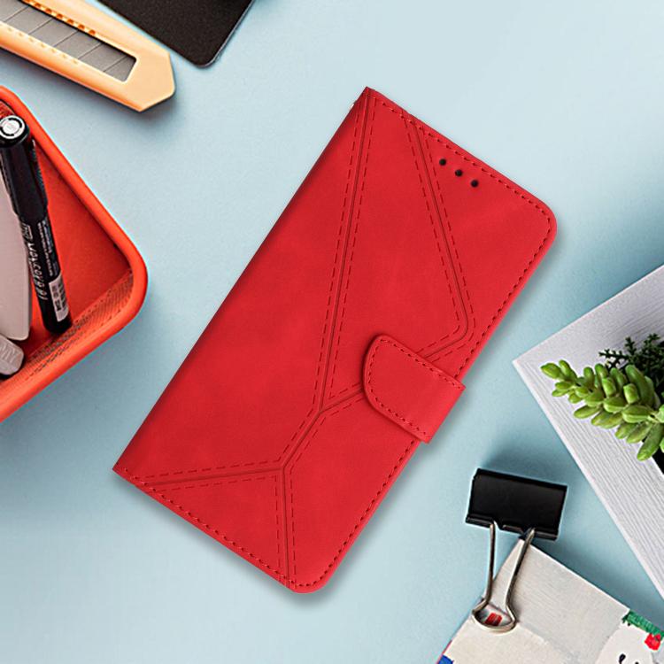 For Tecno Pova 7 4G Stitching Embossed Leather Phone Case(Red) - free shipping - PMC TechLife - Order now!