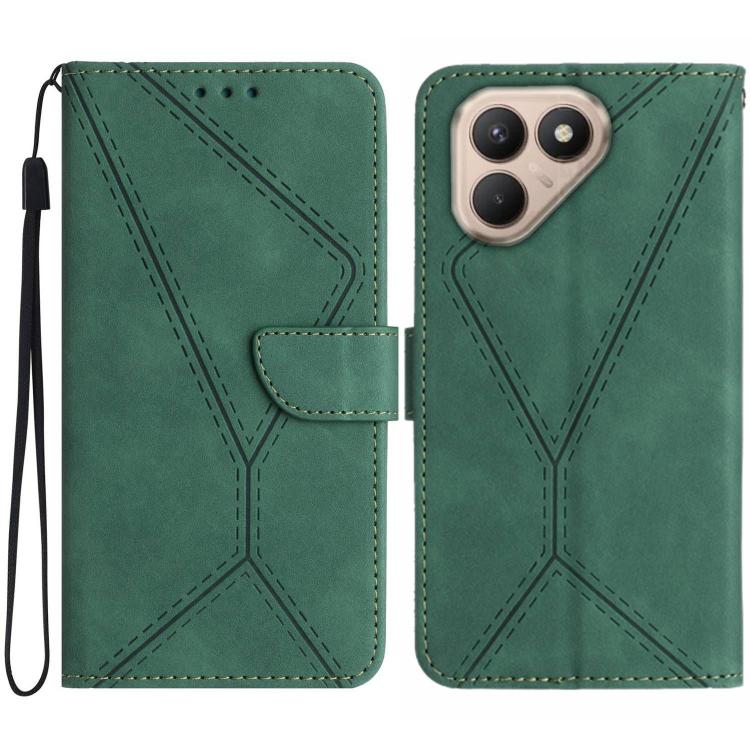 For Tecno Pova 7 4G Stitching Embossed Leather Phone Case(Green) - free shipping - PMC TechLife - Order now!