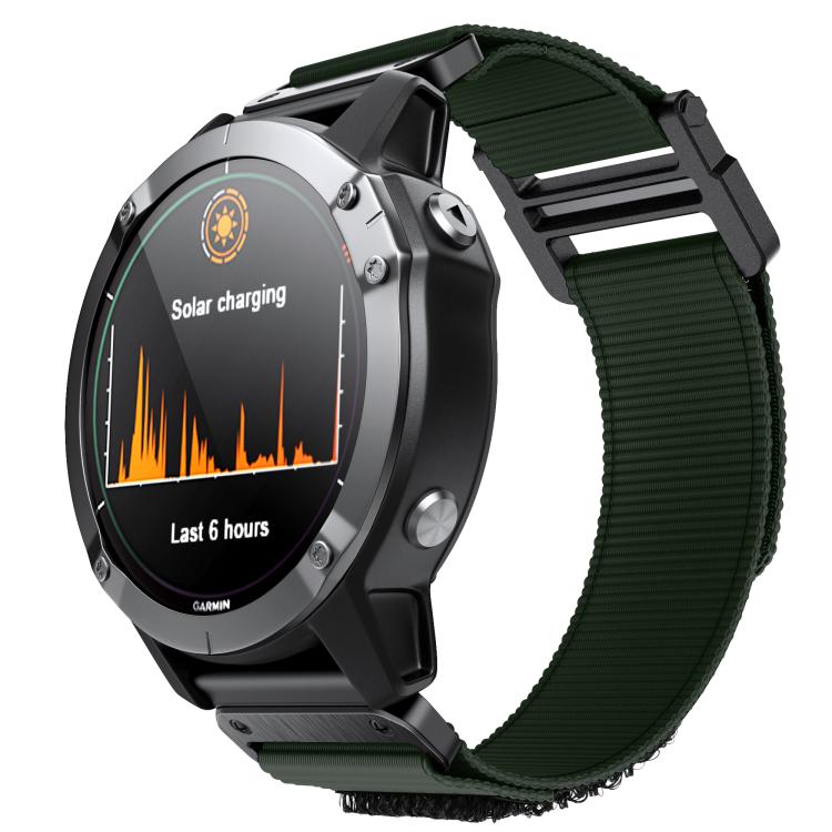 For Garmin QuickFit 26mm Kalebol Loop Nylon Buckle Watch Band(Army Green) - free shipping - PMc TechLife - Order now!