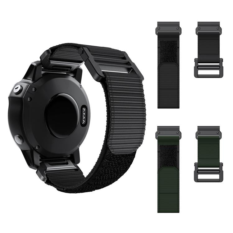 For Garmin QuickFit 26mm Kalebol Loop Nylon Buckle Watch Band(Army Green) - free shipping - PMc TechLife - Order now!