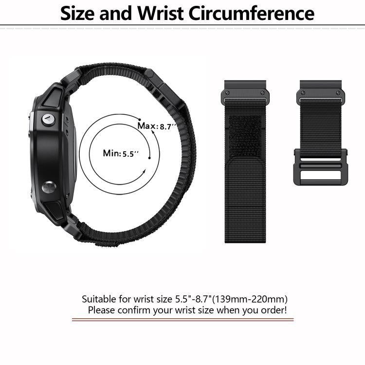 For Garmin QuickFit 26mm Kalebol Loop Nylon Buckle Watch Band(Army Green) - free shipping - PMc TechLife - Order now!