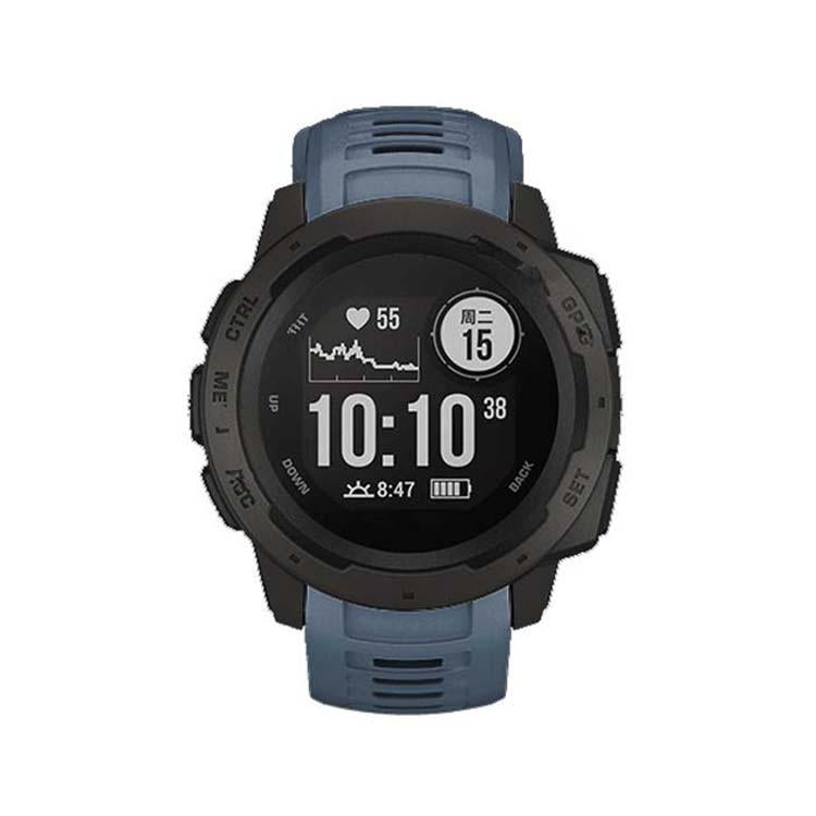 For Garmin Instinct 22mm Kalebol Steel Buckle Silicone Watch Band(Navy Blue) - free shipping - PMc TechLife - Order now!