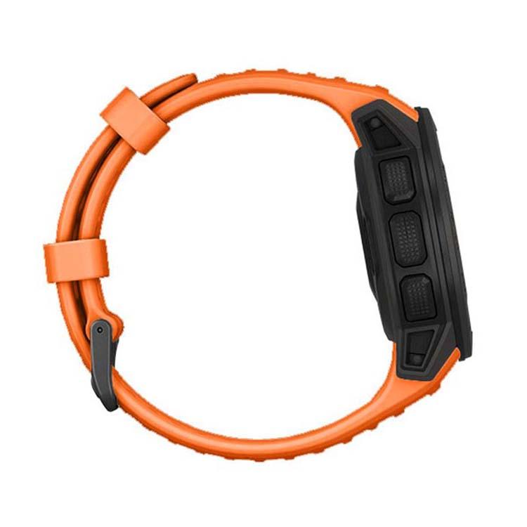 For Garmin Instinct 22mm Kalebol Steel Buckle Silicone Watch Band(Orange) - free shipping - PMc TechLife - Order now!