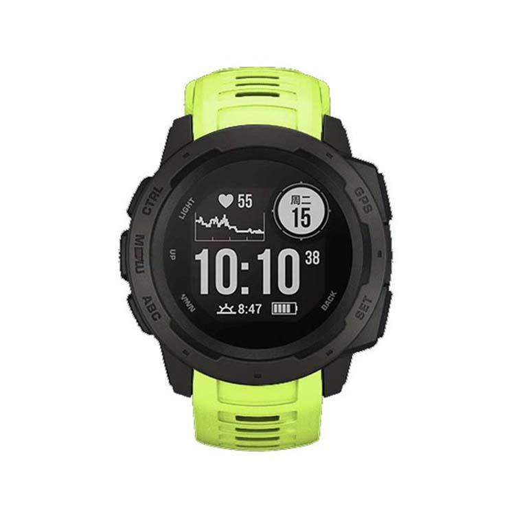 For Garmin Instinct 22mm Kalebol Steel Buckle Silicone Watch Band(Green) - free shipping - PMc TechLife - Order now!
