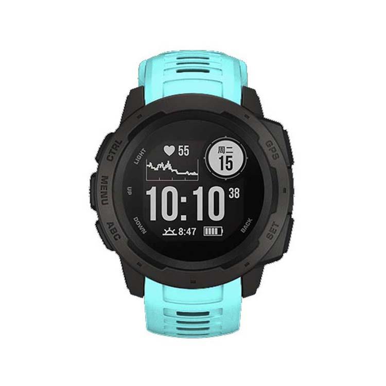 For Garmin Instinct 22mm Kalebol Steel Buckle Silicone Watch Band(Teal) - free shipping - PMc TechLife - Order now!