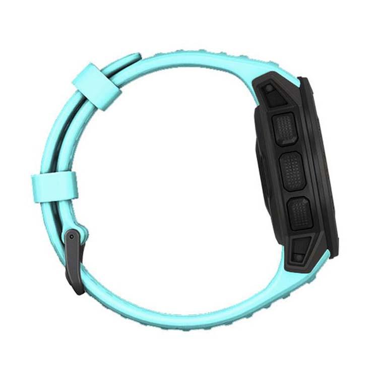 For Garmin Instinct 22mm Kalebol Steel Buckle Silicone Watch Band(Teal) - free shipping - PMc TechLife - Order now!