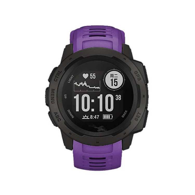 For Garmin Instinct 22mm Kalebol Steel Buckle Silicone Watch Band(Purple) - free shipping - PMc TechLife - Order now!